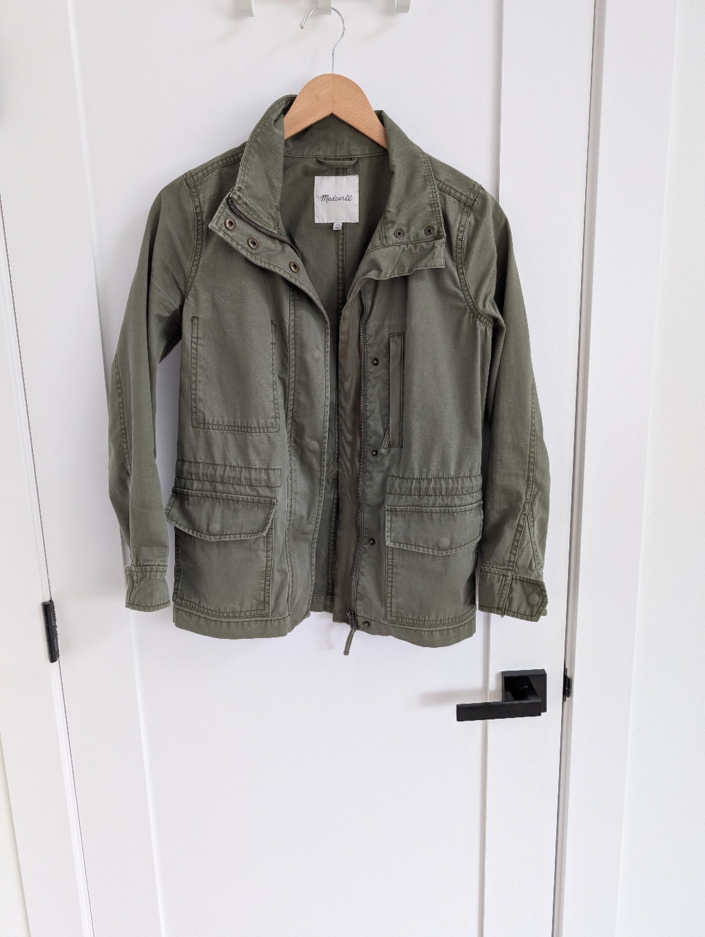 Madewell Passage Jacket - Utility Style Olive Green Lightweight Size XXS